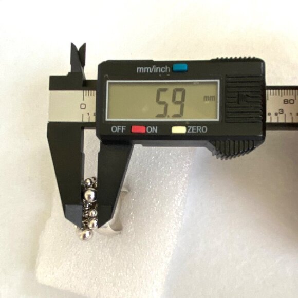 Signed Silpada Solid Sterling Silver 925 Cha Cha Ball Bead Dangle Ring Sz 7 - Picture 13 of 16